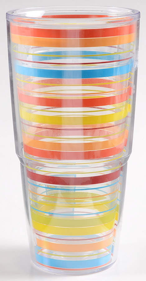 Fiestaware Coordinates 24 Oz Tervis Tumbler by Homer Laughlin -1