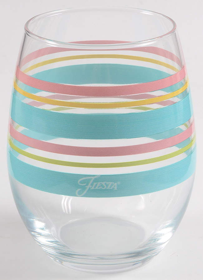 Fiestaware Coordinates Glassware Stemless Wine by Homer Laughlin -1