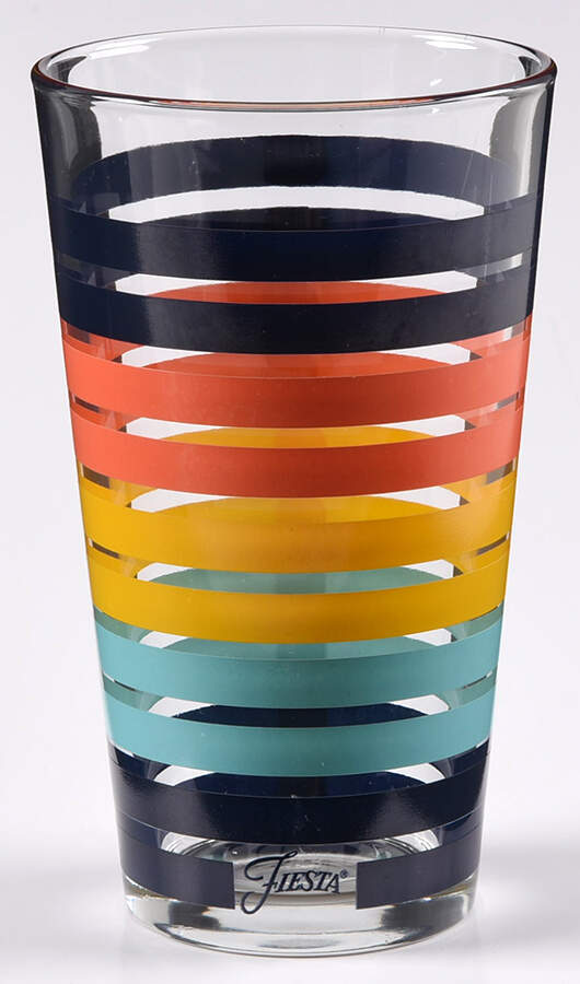 Fiestaware Coordinates 14 Oz Glassware Cooler by Homer Laughlin -1
