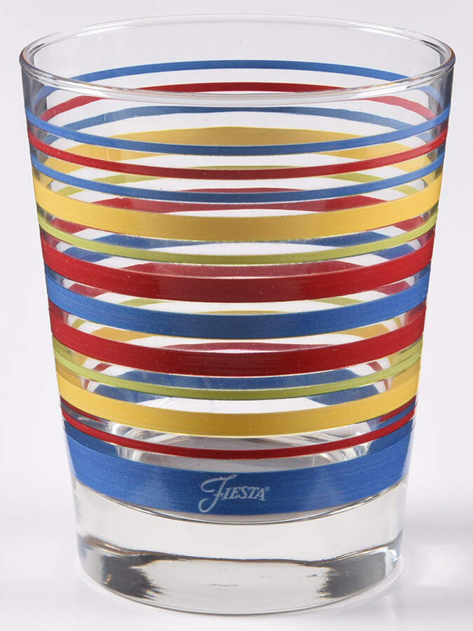 Fiestaware Coordinates 15 Oz Glass Double Old Fashioned by Homer Laughlin -1