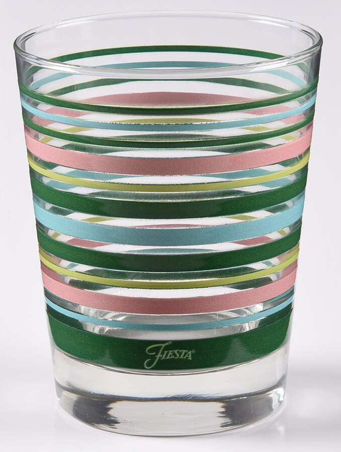 Fiestaware Coordinates 15 Oz Glass Double Old Fashioned by Homer Laughlin -1