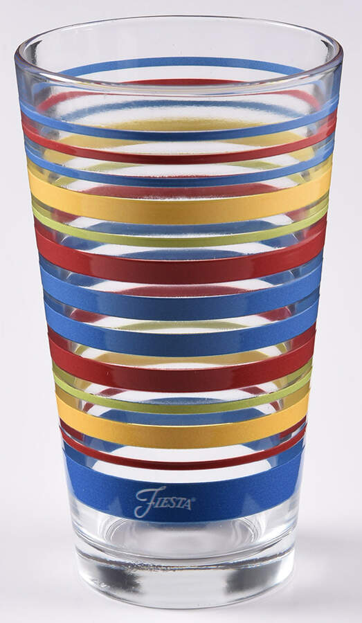 Fiestaware Coordinates 16 Oz Glassware Cooler by Homer Laughlin -1