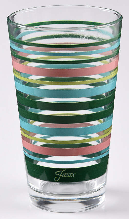 Fiestaware Coordinates 16 Oz Glassware Cooler by Homer Laughlin -1