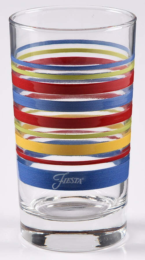 Fiestaware Coordinates 7 Oz Glassware Juice by Homer Laughlin -1