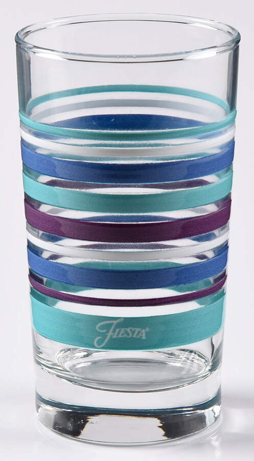 Fiestaware Coordinates 7 Oz Glassware Juice by Homer Laughlin -1