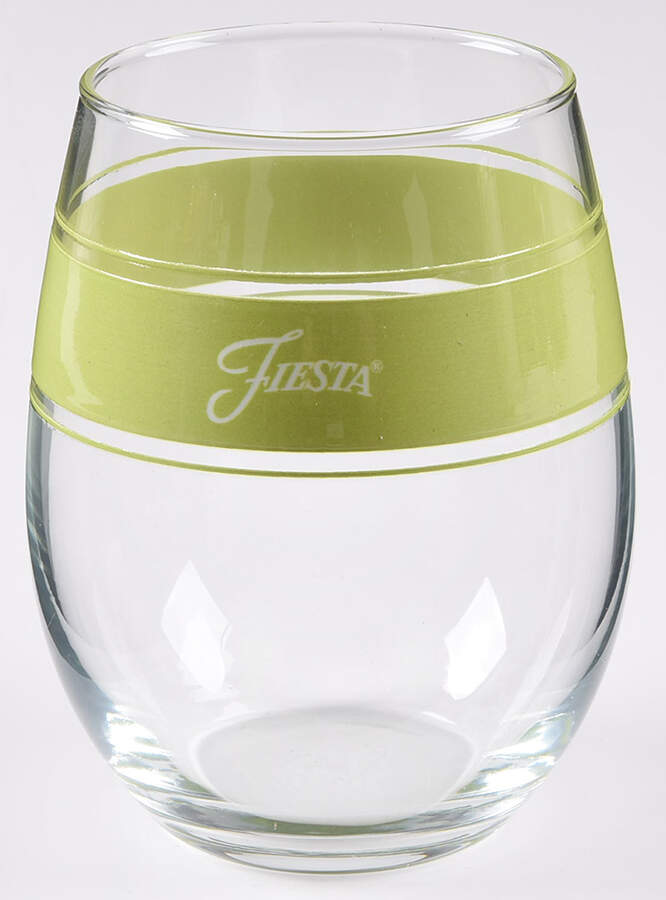 Fiestaware Coordinates Glassware Stemless Wine by Homer Laughlin -1