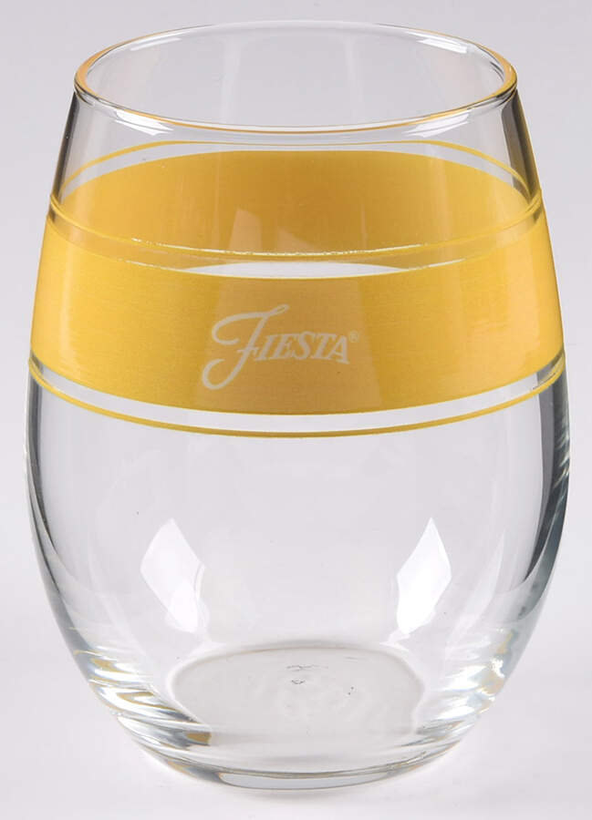 Fiestaware Coordinates Glassware Stemless Wine by Homer Laughlin -1