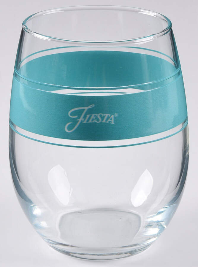 Fiestaware Coordinates Glassware Stemless Wine by Homer Laughlin -1