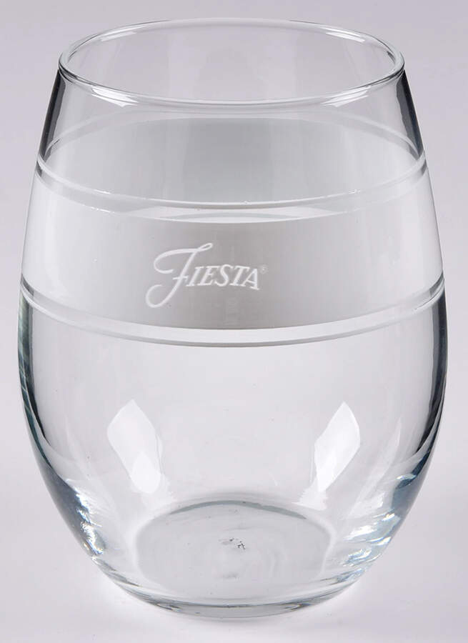 Fiestaware Coordinates Glassware Stemless Wine by Homer Laughlin -1