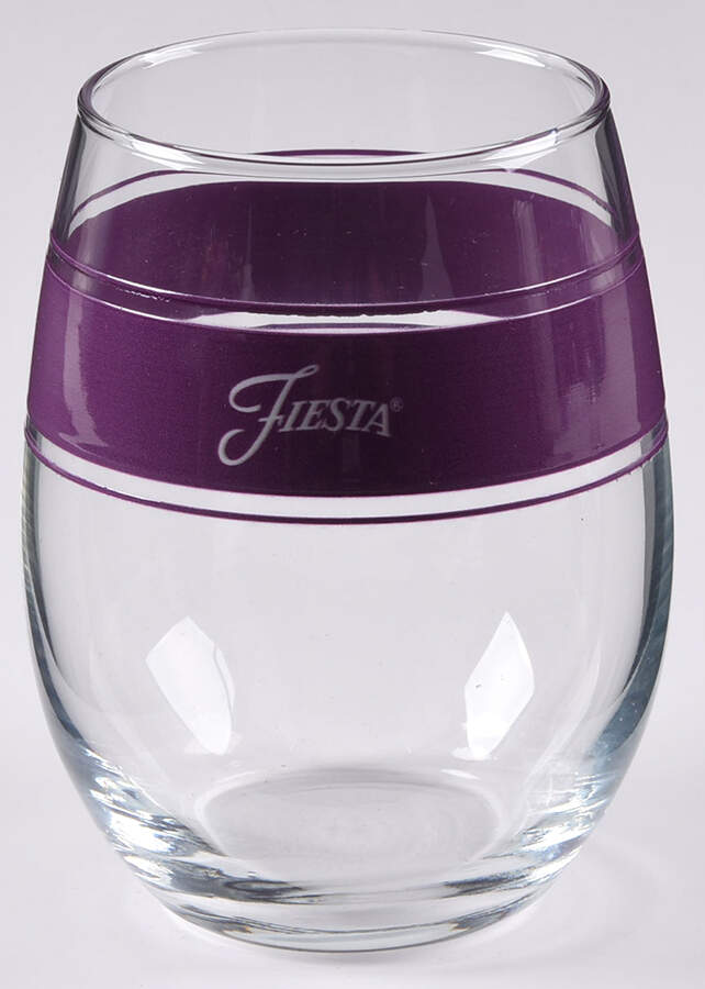 Fiestaware Coordinates Glassware Stemless Wine by Homer Laughlin -1