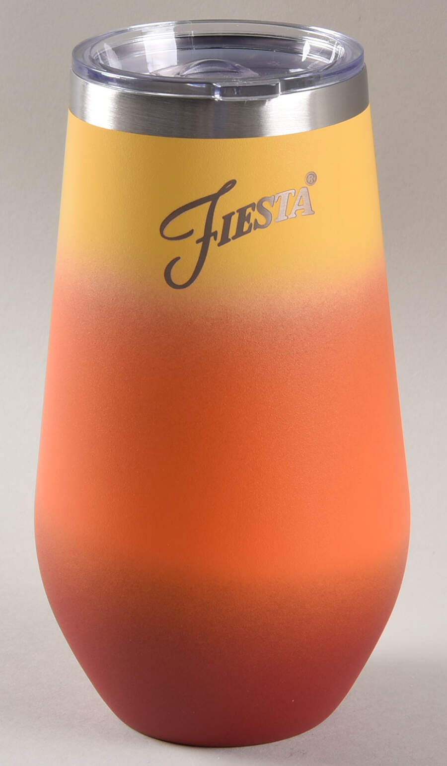 Fiestaware Coordinates Metal Wine Tumbler & Plastic Lid by Homer Laughlin -1