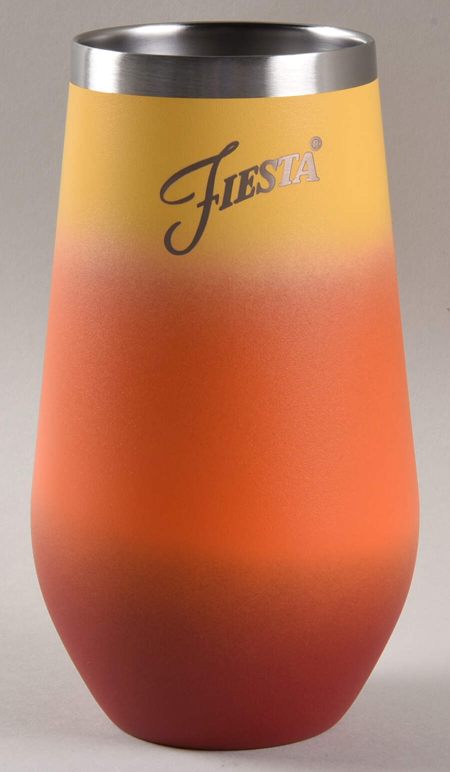 Fiestaware Coordinates Metal Wine Tumbler No Plastic Lid by Homer Laughlin -1