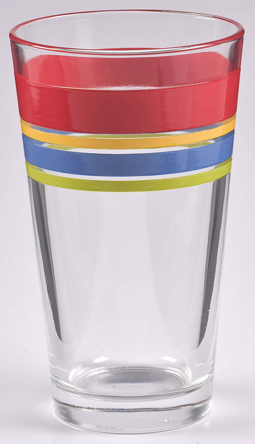 Fiestaware Coordinates 16 Oz Glassware Tumbler by Homer Laughlin -1