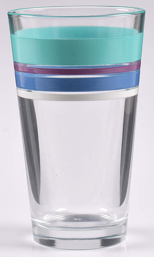 Fiestaware Coordinates 16 Oz Glassware Tumbler by Homer Laughlin -1