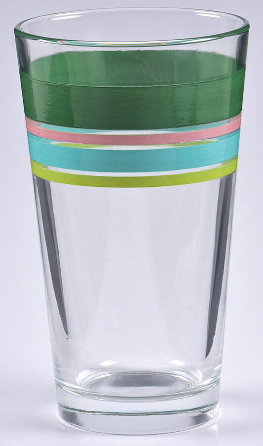 Fiestaware Coordinates 16 Oz Glassware Tumbler by Homer Laughlin -1