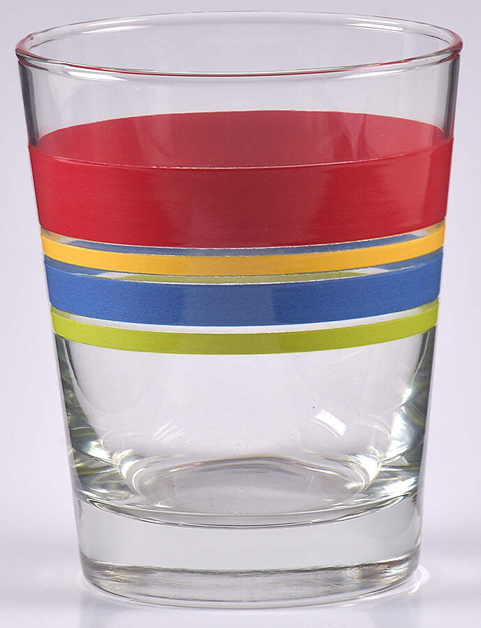 Fiestaware Coordinates 15 Oz Glass Double Old Fashioned by Homer Laughlin -1