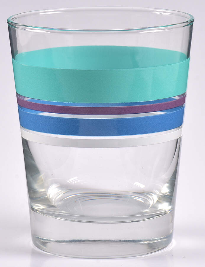 Fiestaware Coordinates 15 Oz Glass Double Old Fashioned by Homer Laughlin -1