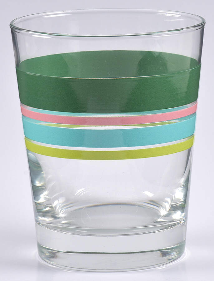 Fiestaware Coordinates 15 Oz Glass Double Old Fashioned by Homer Laughlin -1