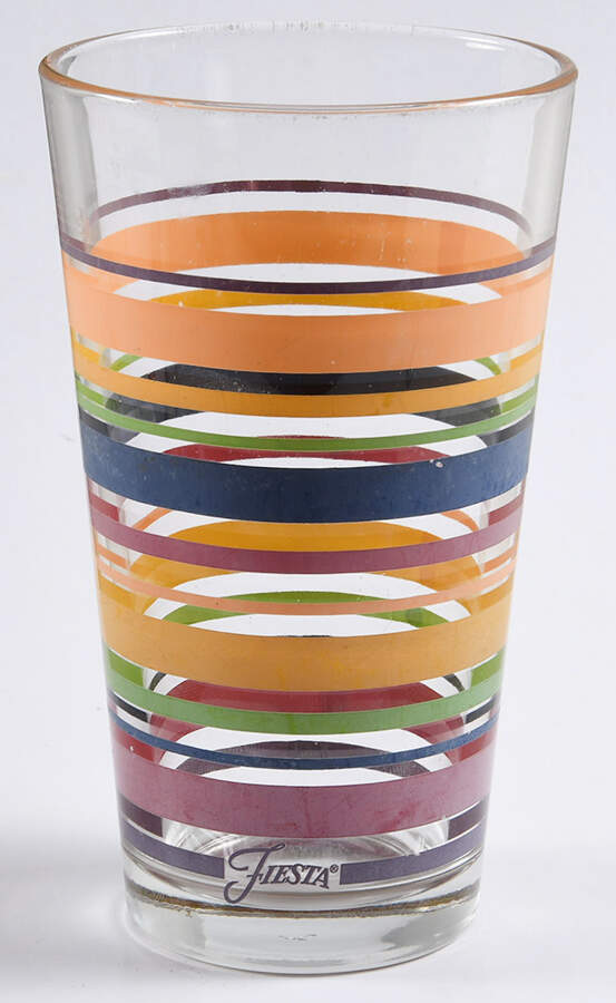 Fiestaware Coordinates 16 Oz Glassware Cooler by Homer Laughlin -1
