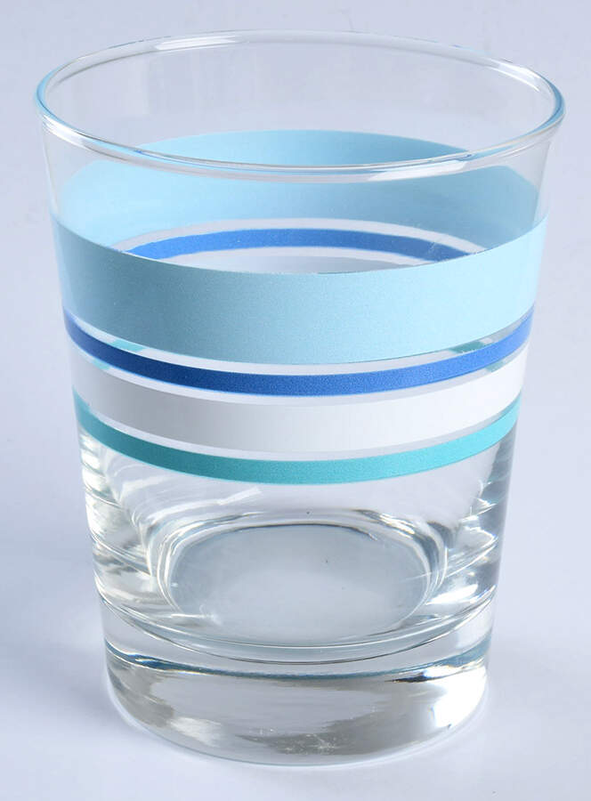 Fiestaware Coordinates 15 Oz Glass Double Old Fashioned by Homer Laughlin -1