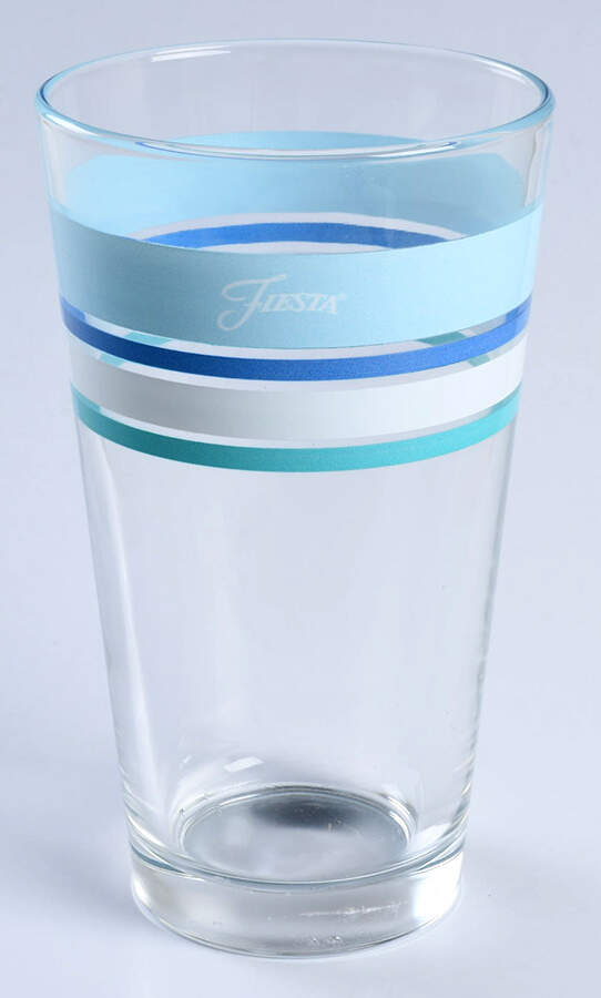 Fiestaware Coordinates 16 Oz Glassware Tumbler by Homer Laughlin -1