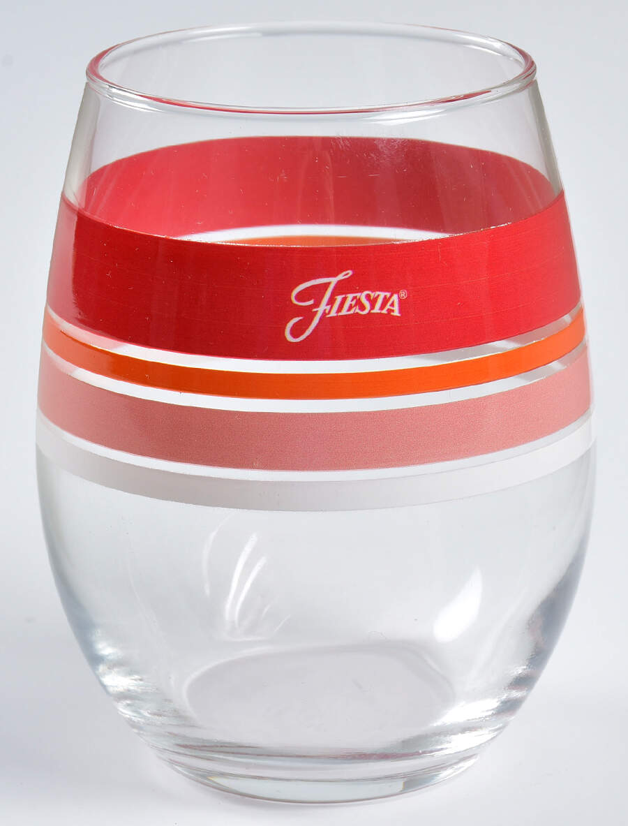 Fiestaware Coordinates Glassware Stemless Wine by Homer Laughlin -1