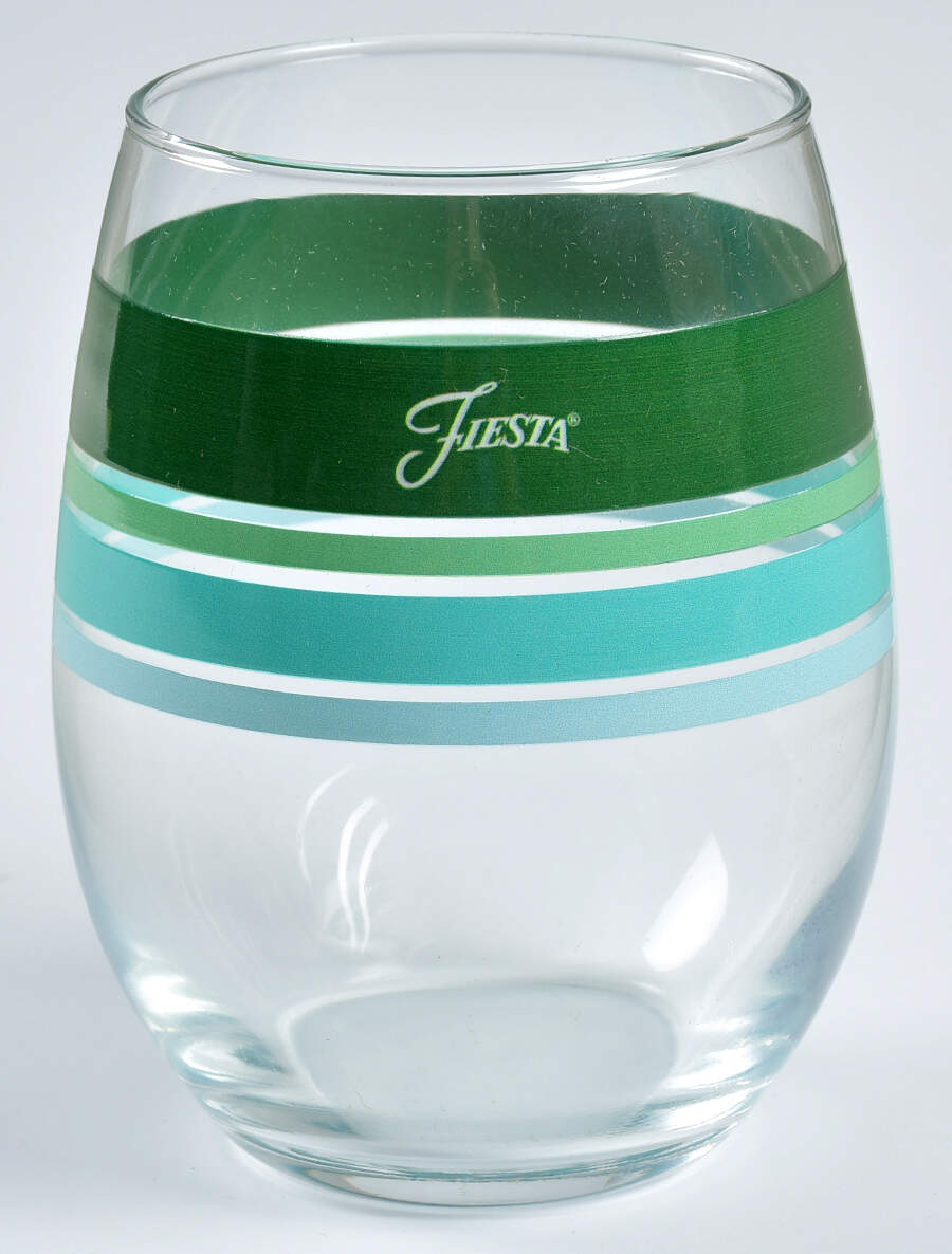 Fiestaware Coordinates Glassware Stemless Wine by Homer Laughlin -1