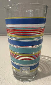 Fiestaware Coordinates 16 Oz Glassware Cooler by Homer Laughlin -1