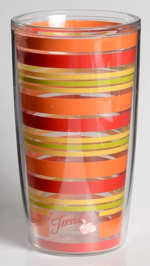 Fiestaware Coordinates 16 Oz Tervis Tumbler by Homer Laughlin -1