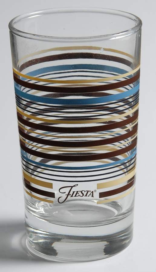 Fiestaware Coordinates 6 Oz Glassware Juice by Homer Laughlin -1