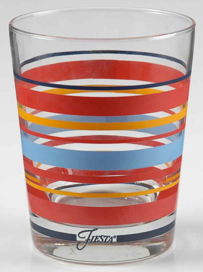 Fiestaware Coordinates 10 Oz Glassware Old Fashioned by Homer Laughlin -1