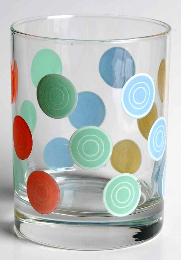 Fiestaware Coordinates 12 Oz Glassware Old Fashioned by Homer Laughlin -1