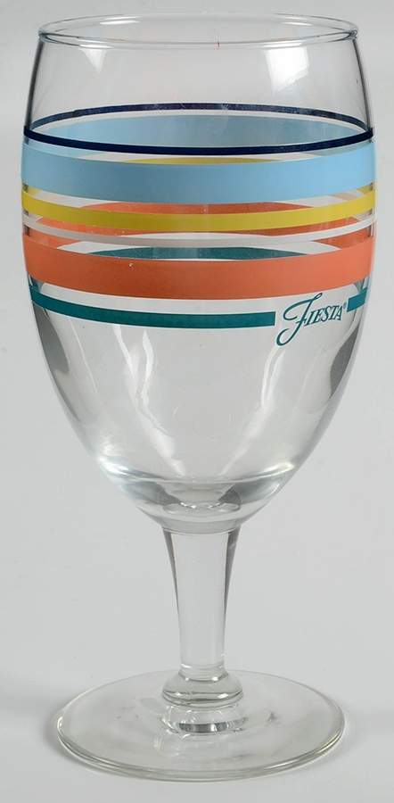Fiestaware Coordinates 14 Oz Glassware Iced Tea by Homer Laughlin -1