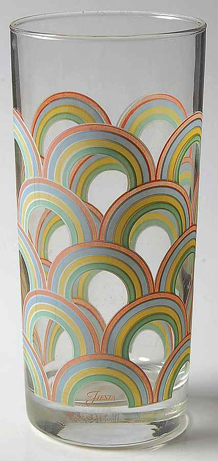 Fiestaware Coordinates 16 Oz Glassware Iced Tea by Homer Laughlin -1