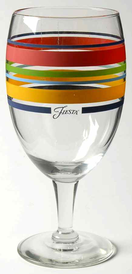 Fiestaware Coordinates 14 Oz Glassware Iced Tea by Homer Laughlin -1