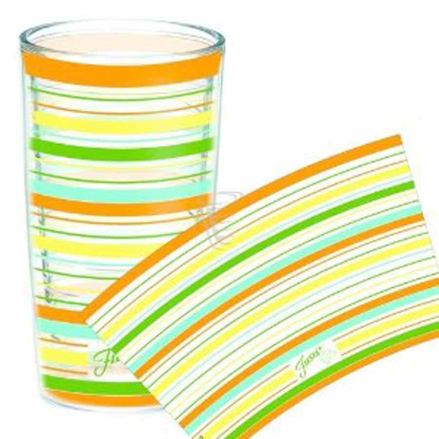 Fiestaware Coordinates 16 Oz Tervis Tumbler by Homer Laughlin -1