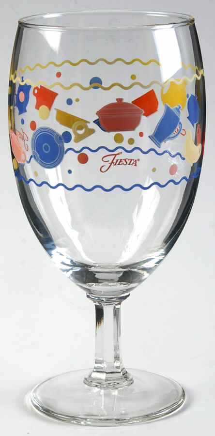 Fiestaware Coordinates 16 Oz Glassware Iced Tea by Homer Laughlin -1