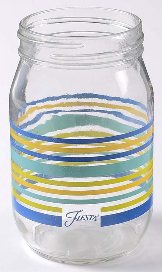 Fiestaware Coordinates Glassware Mason Jar Tumbler by Homer Laughlin -1