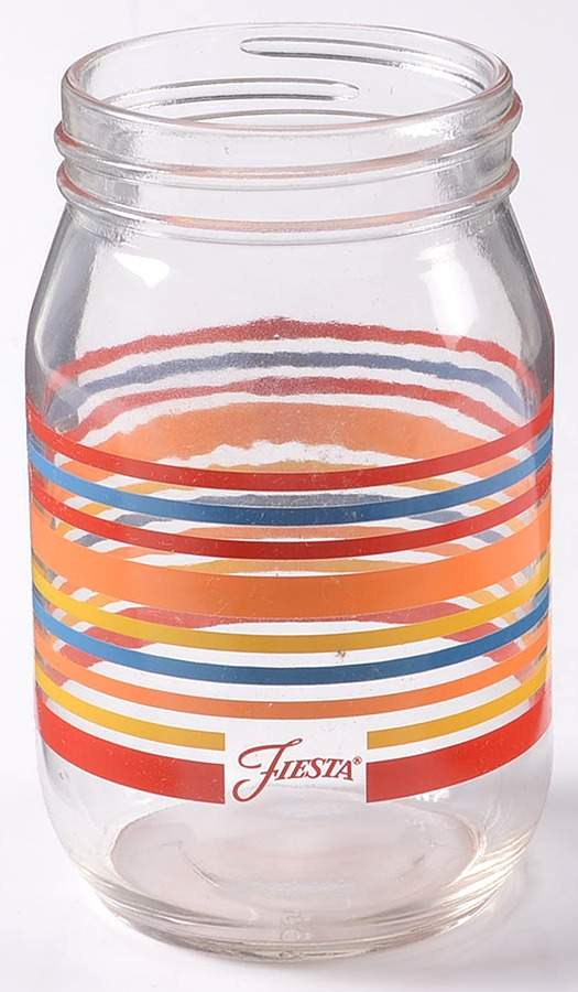 Fiestaware Coordinates Glassware Mason Jar Tumbler by Homer Laughlin -1