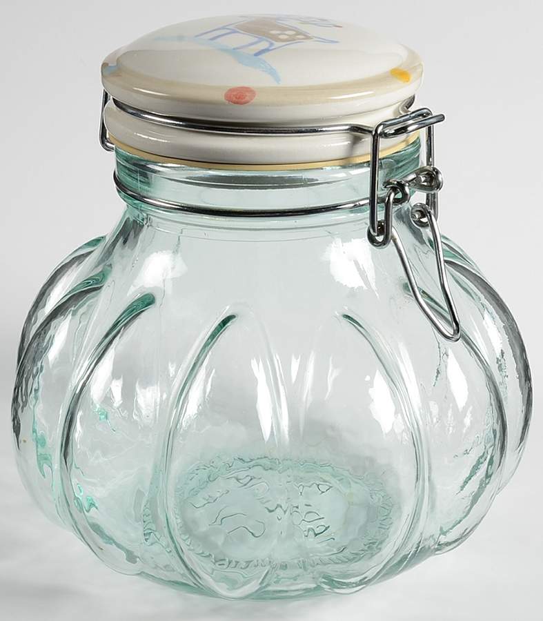 HMQ35 Medium Glassware Storage Jar & Lid by Home-1