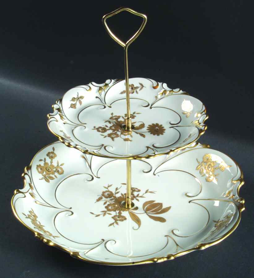 1426-4 2 Tiered Serving Tray (Chop & Salad Plate) by Graf Von Henneberg-1