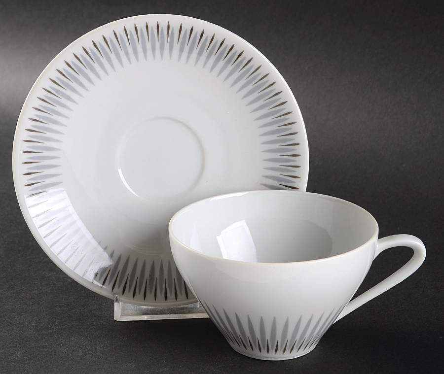 Cavalier Flat Cup & Saucer Set by Hutschenreuther-1