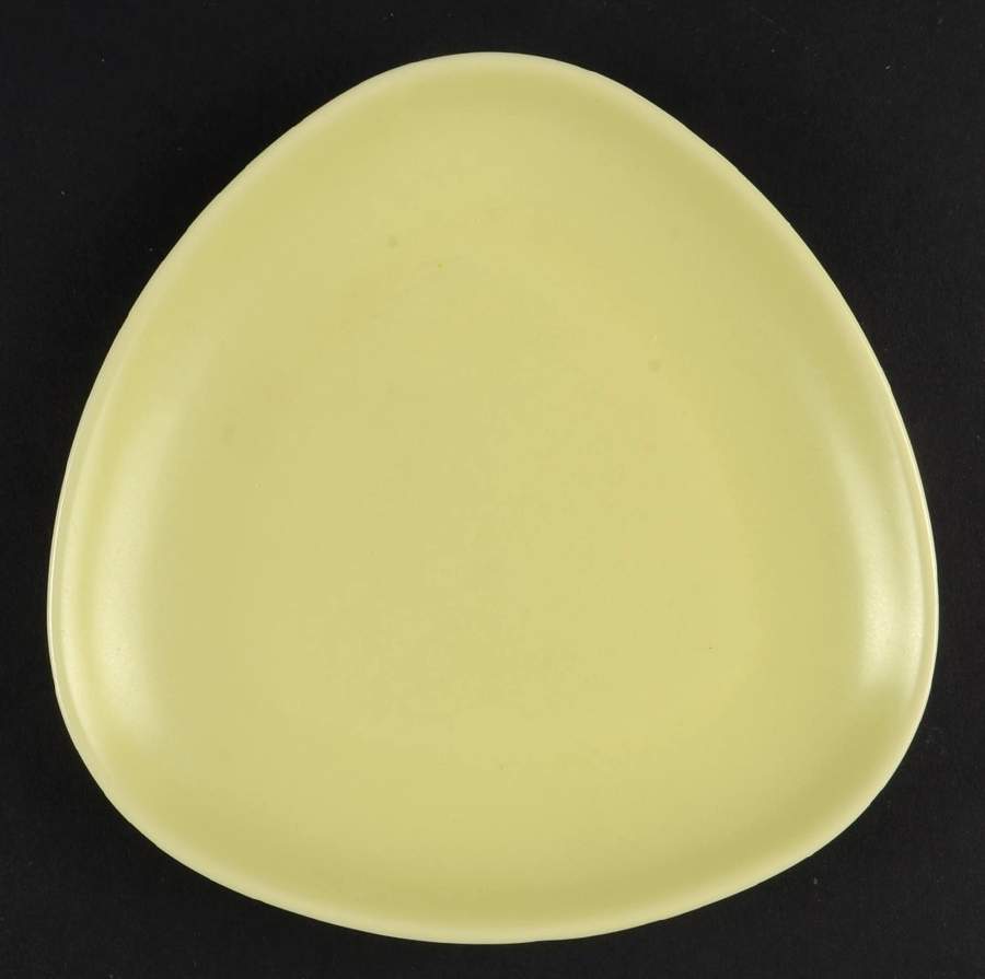 Nilsson Triangular Bread & Butter Plate by Hoganas Keramiks-1