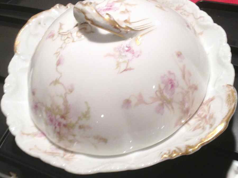 Schleiger 147-12 Round Covered Butter by Haviland-1