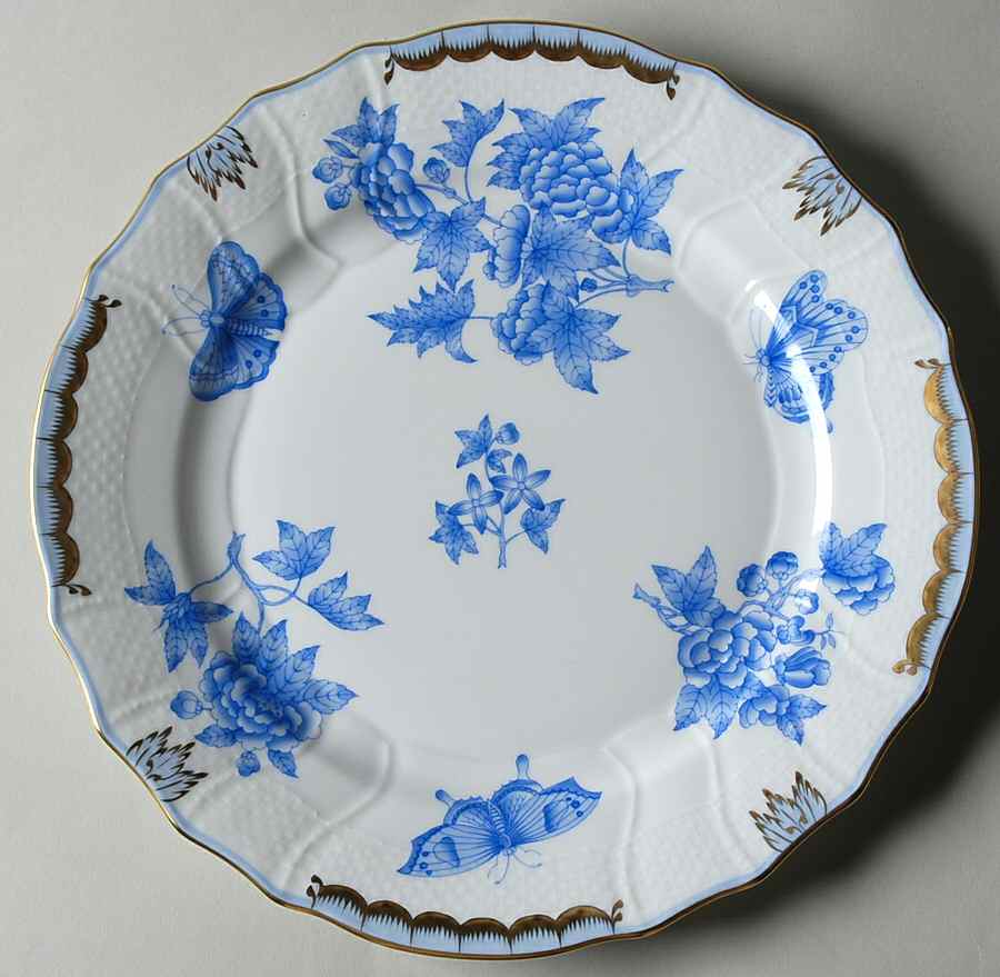 Fortuna Blue (VBOB) Dinner Plate by Herend-1