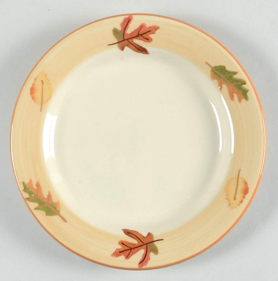Autumn Leaves Salad/Dessert Plate by Hartstone-1