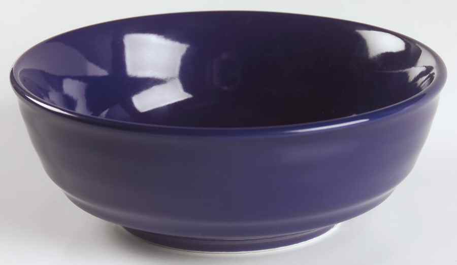 Blue Ribbed Coupe Soup Bowl by Home-1