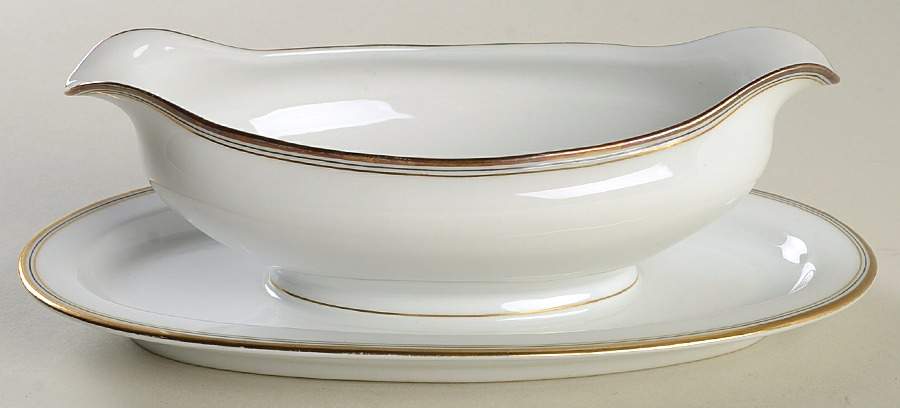 3211 Gravy Boat with Attached Underplate by Hutschenreuther-1