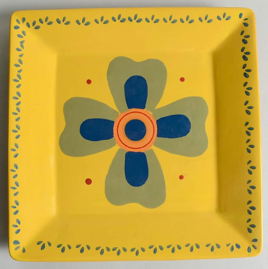 Baja Square Salad Plate by Homestudio-1