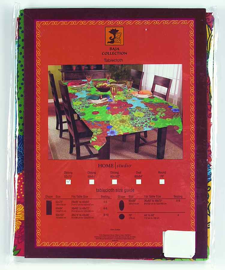Baja 52" x 70" Oblong Tablecloth by Homestudio-1